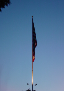 American Flag at the Cascades